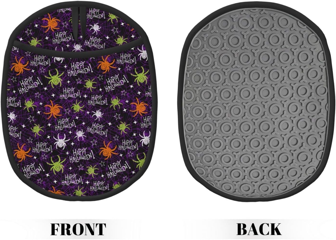 FlambING Halloween Silicone Hot Pad Pot Holder with Loop