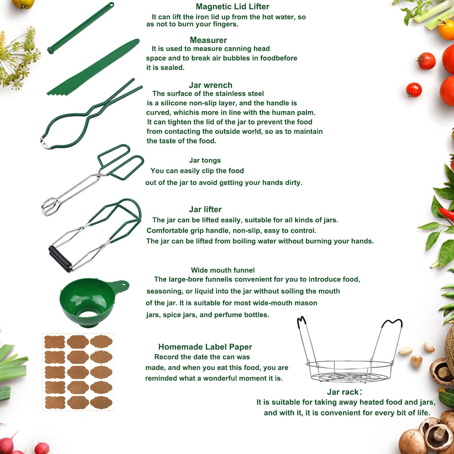 Stainless Steel Canning Kit with Features for Home Use