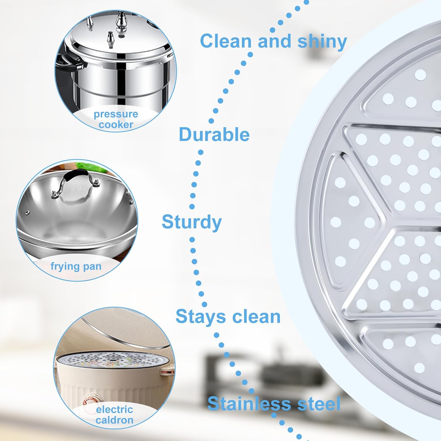 2Pcs Premium Stainless Steel Pressure Canner Rack