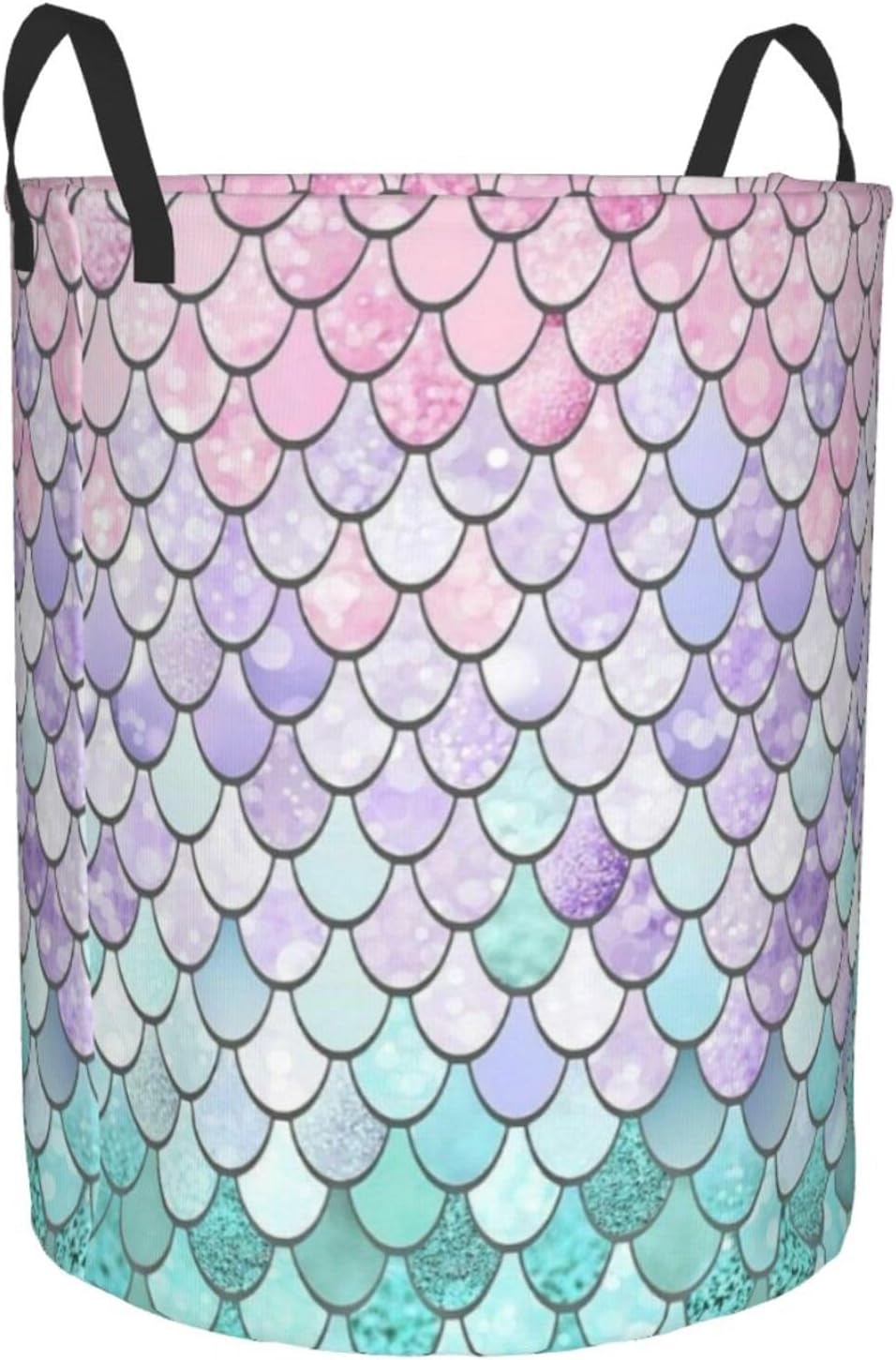Mermaid Fish Scales Waterproof Laundry Hamper