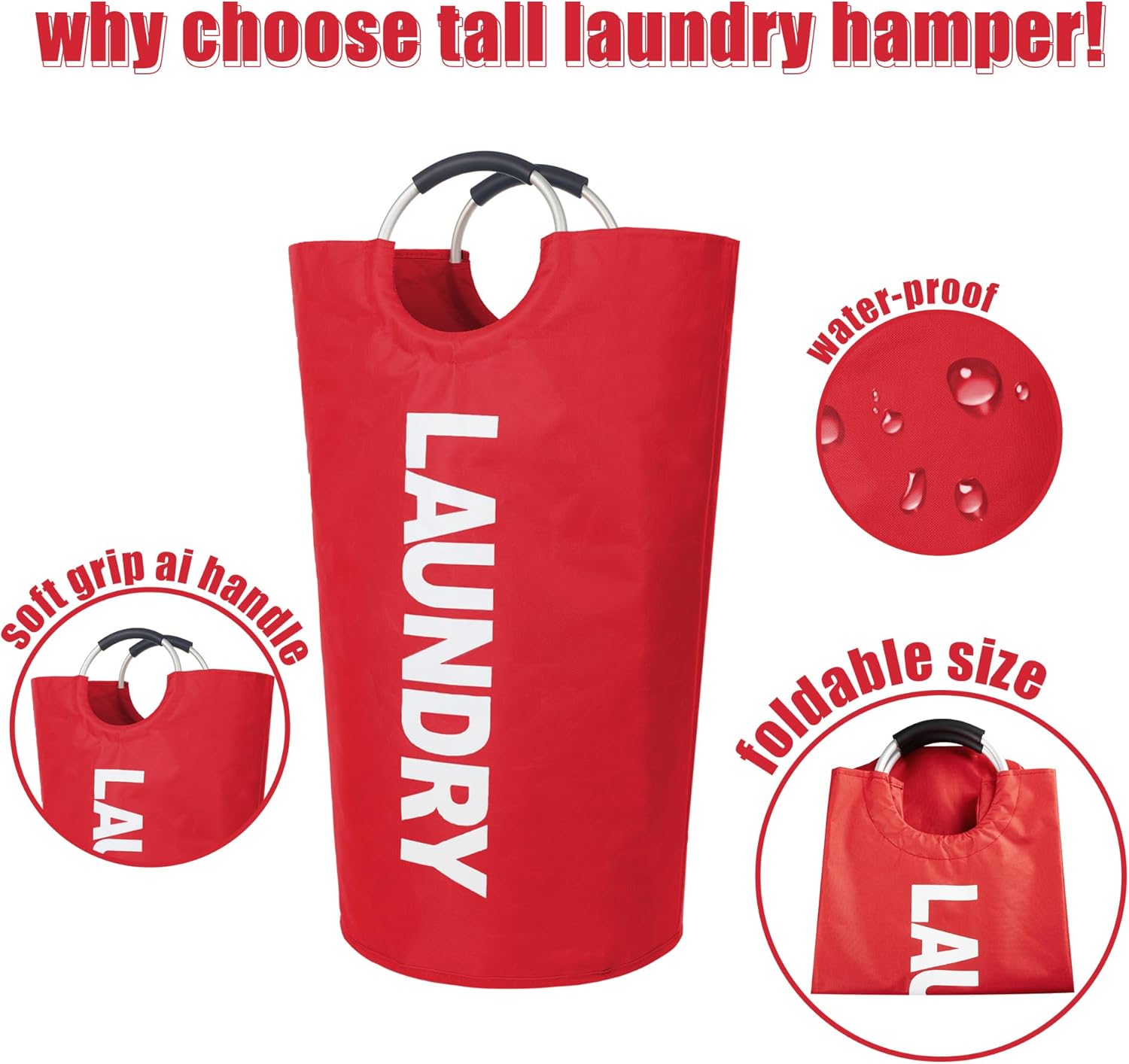 Twira 90L Large Laundry Basket