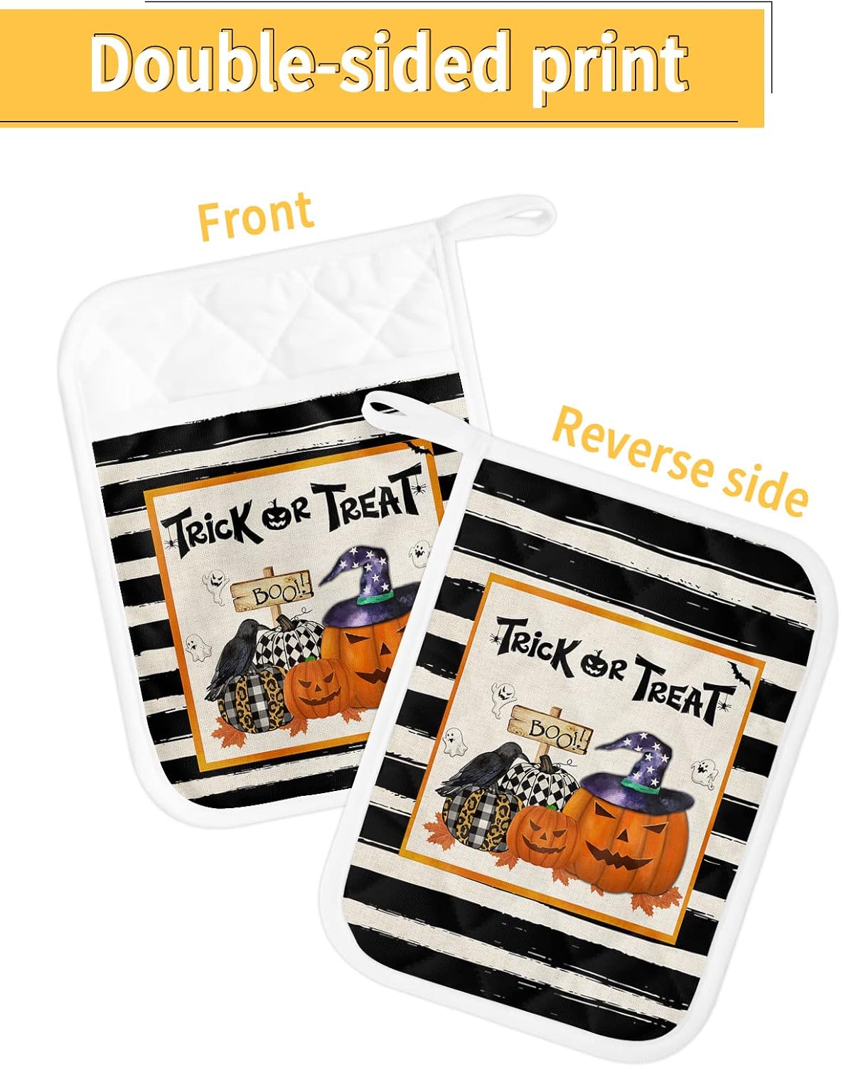Halloween Spooky 5-Pack Pot Holder Set