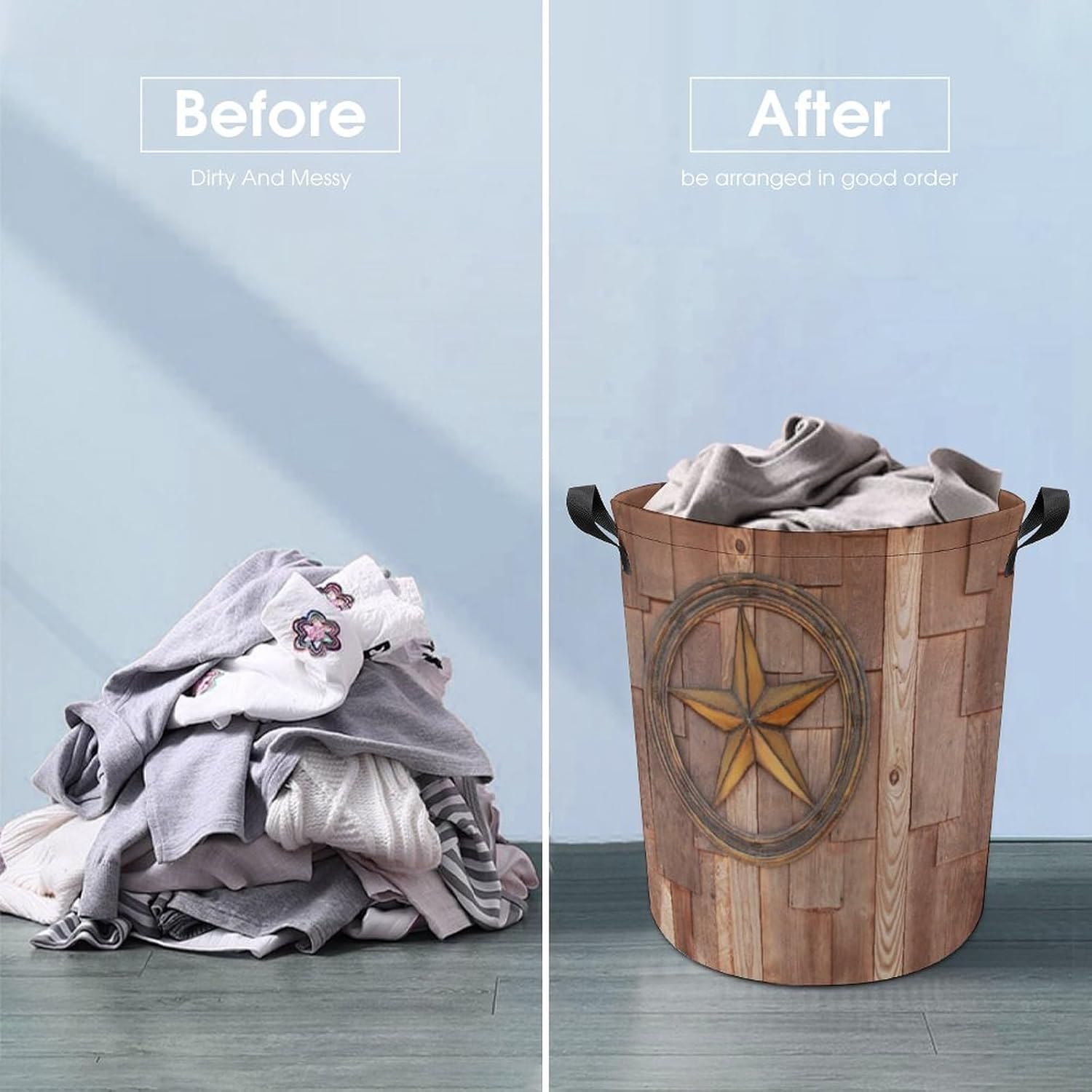 Collapsible laundry hamper - 17-inch Lightweight Organizer