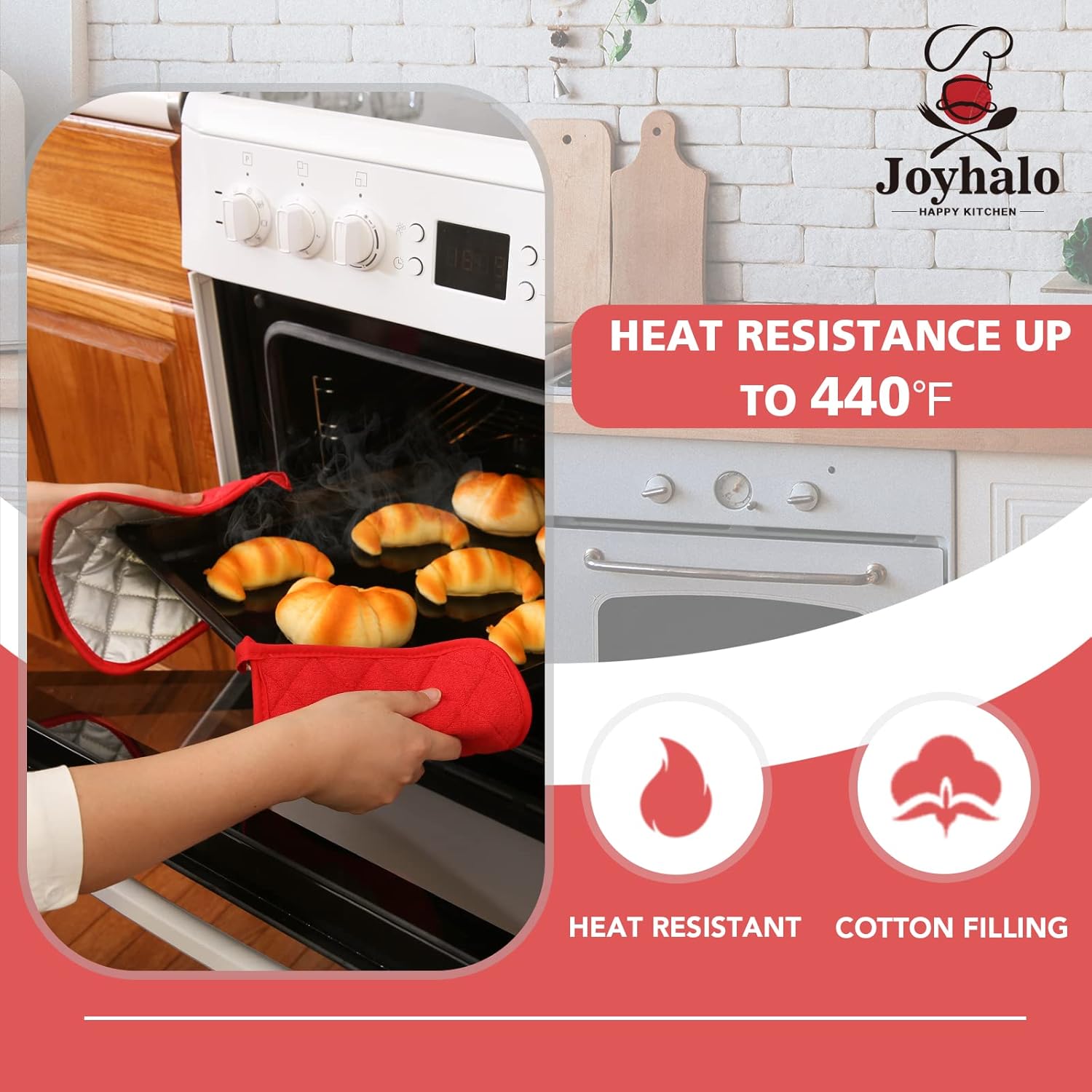 4-Pack Heat-Resistant Non-Slip Terry Cloth Pot Holders