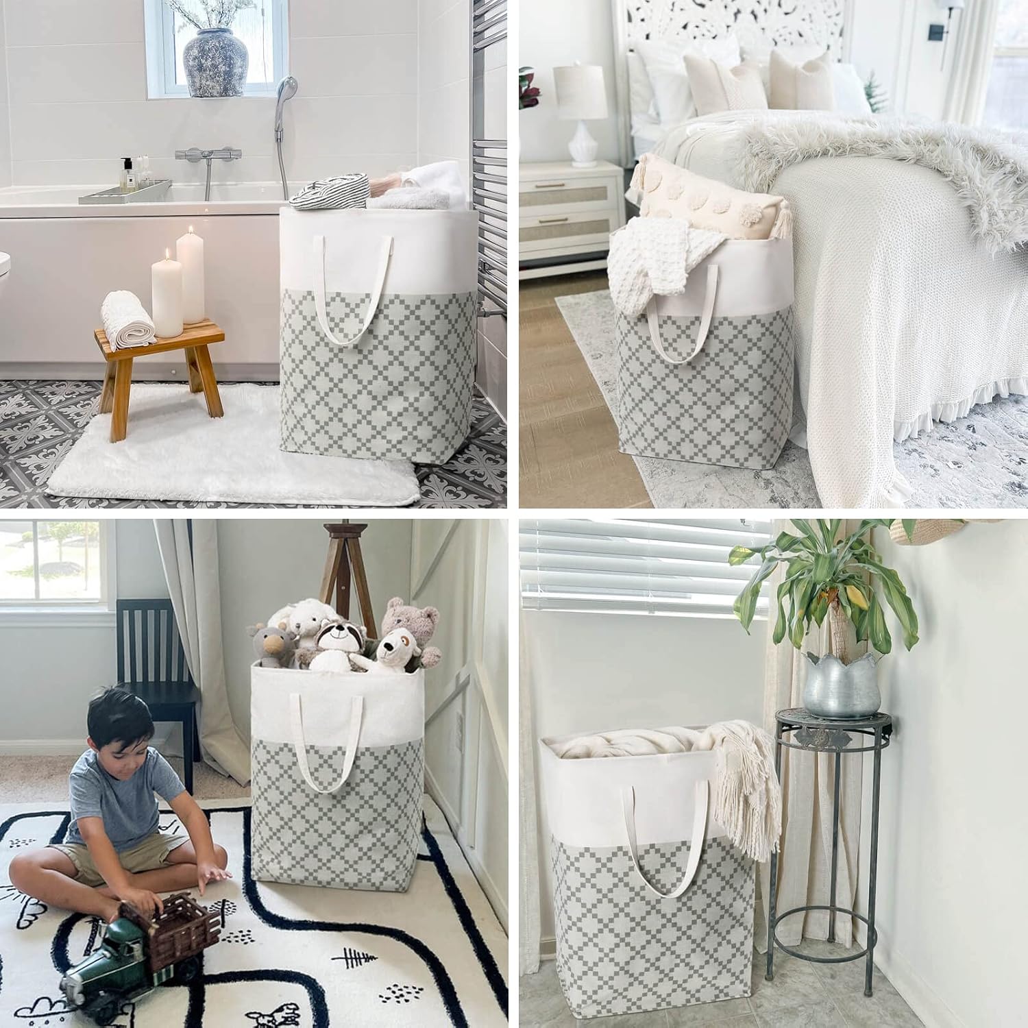 Stay Stylish Space-Saving 2-Pack Laundry Basket