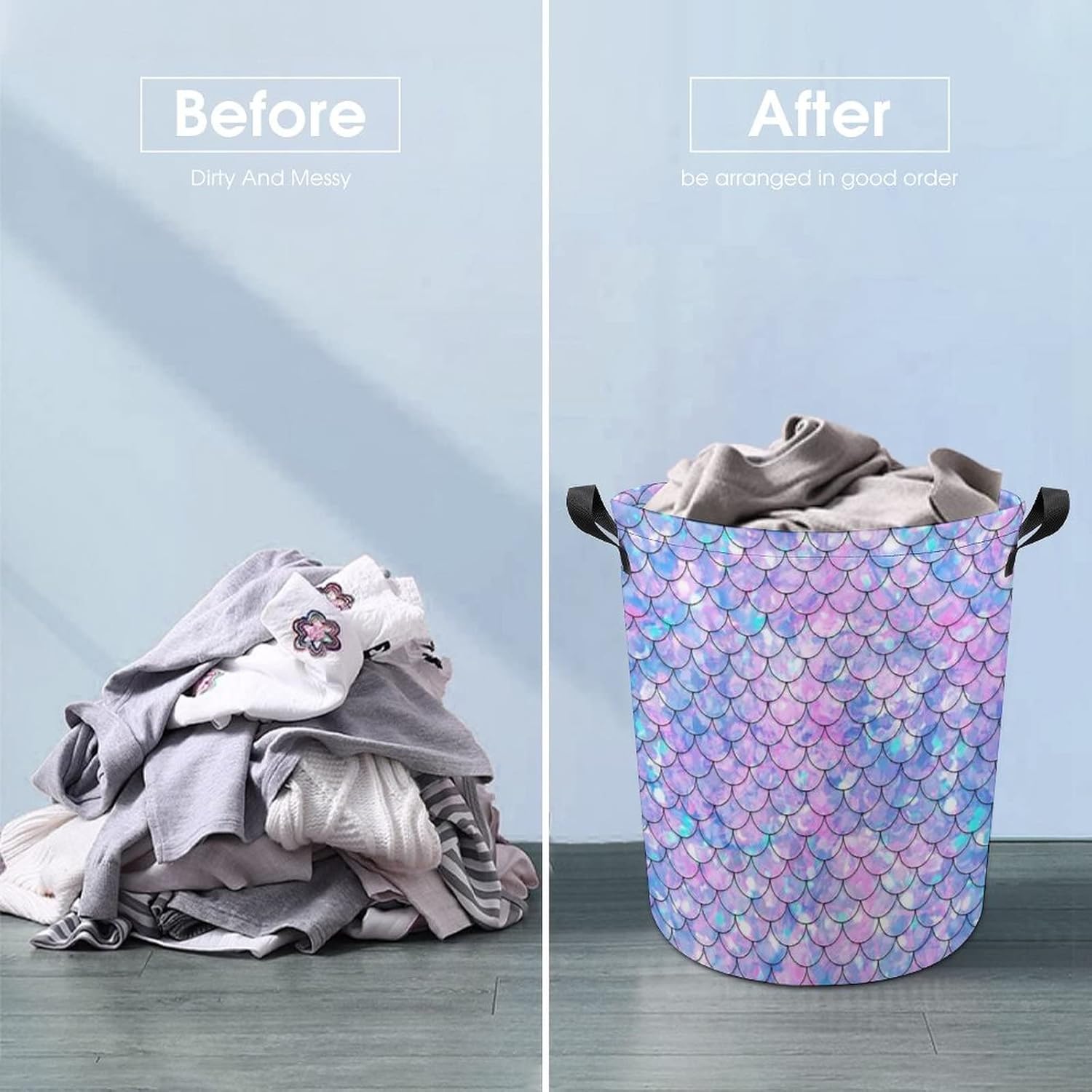 Lurhonp Collapsible Laundry Basket Small Durable