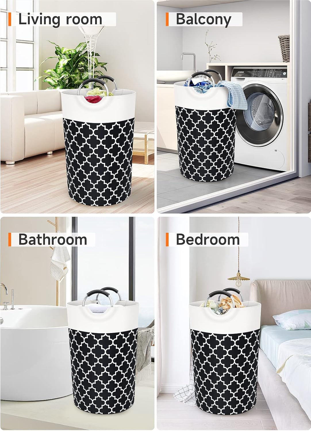 Collapsible Easy Fold Laundry Hamper for College