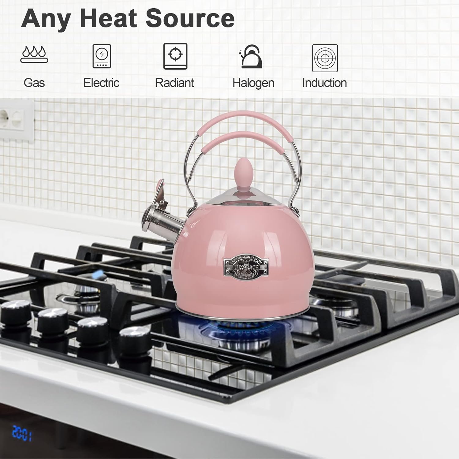 Whistling Tea Kettle 26 qt Secure Boil