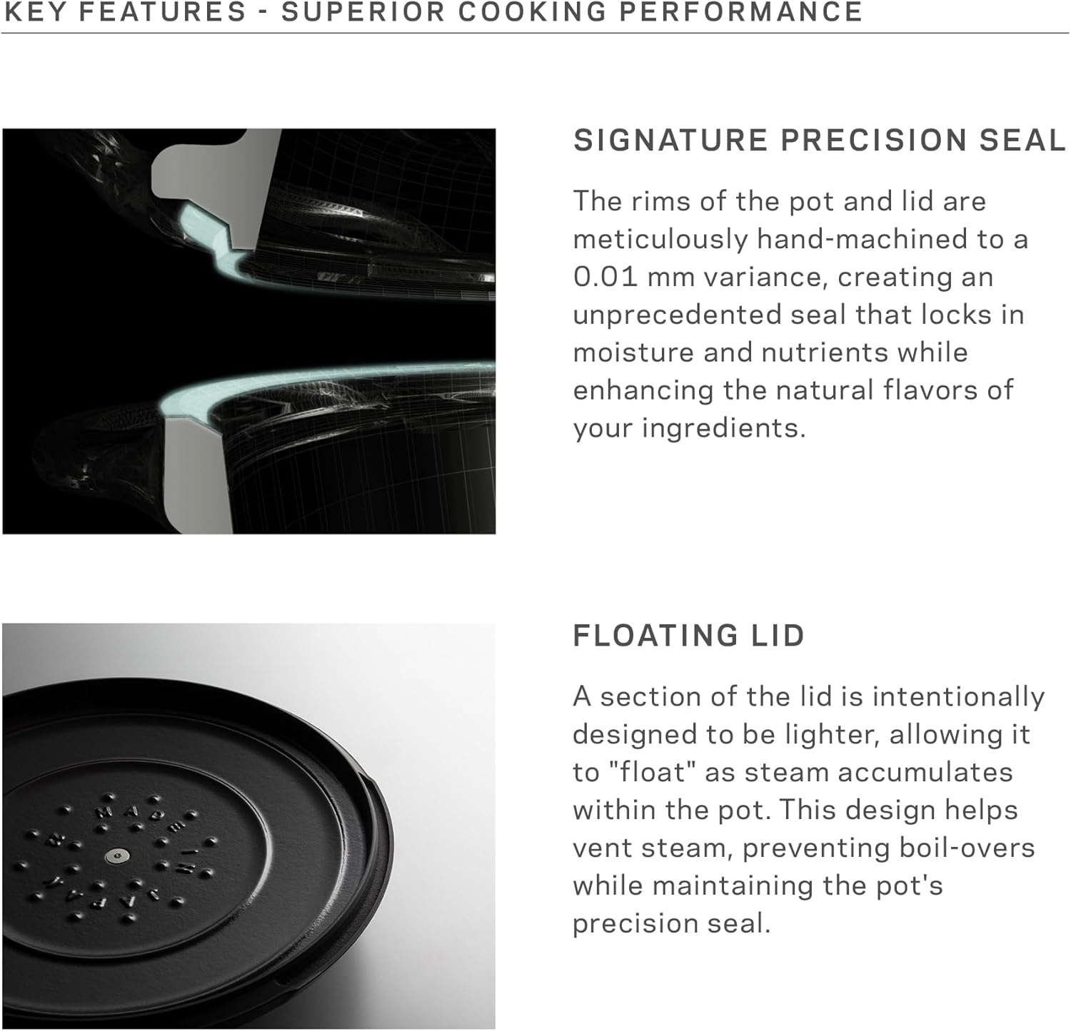 Precision Cast Iron Oven Pot with Handle