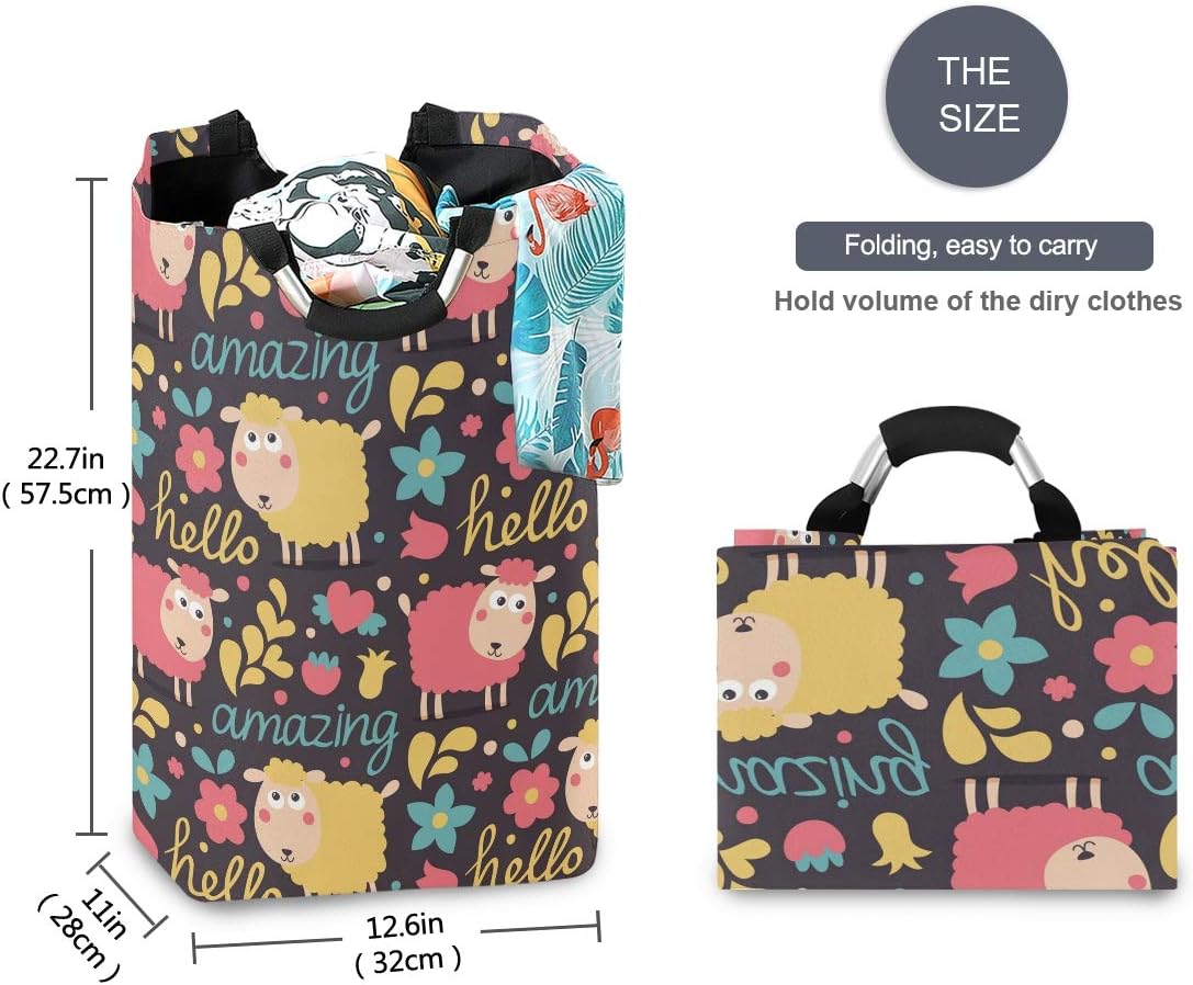Stylish Foldable Laundry Hamper with Cute Animal Design for Easy Organization