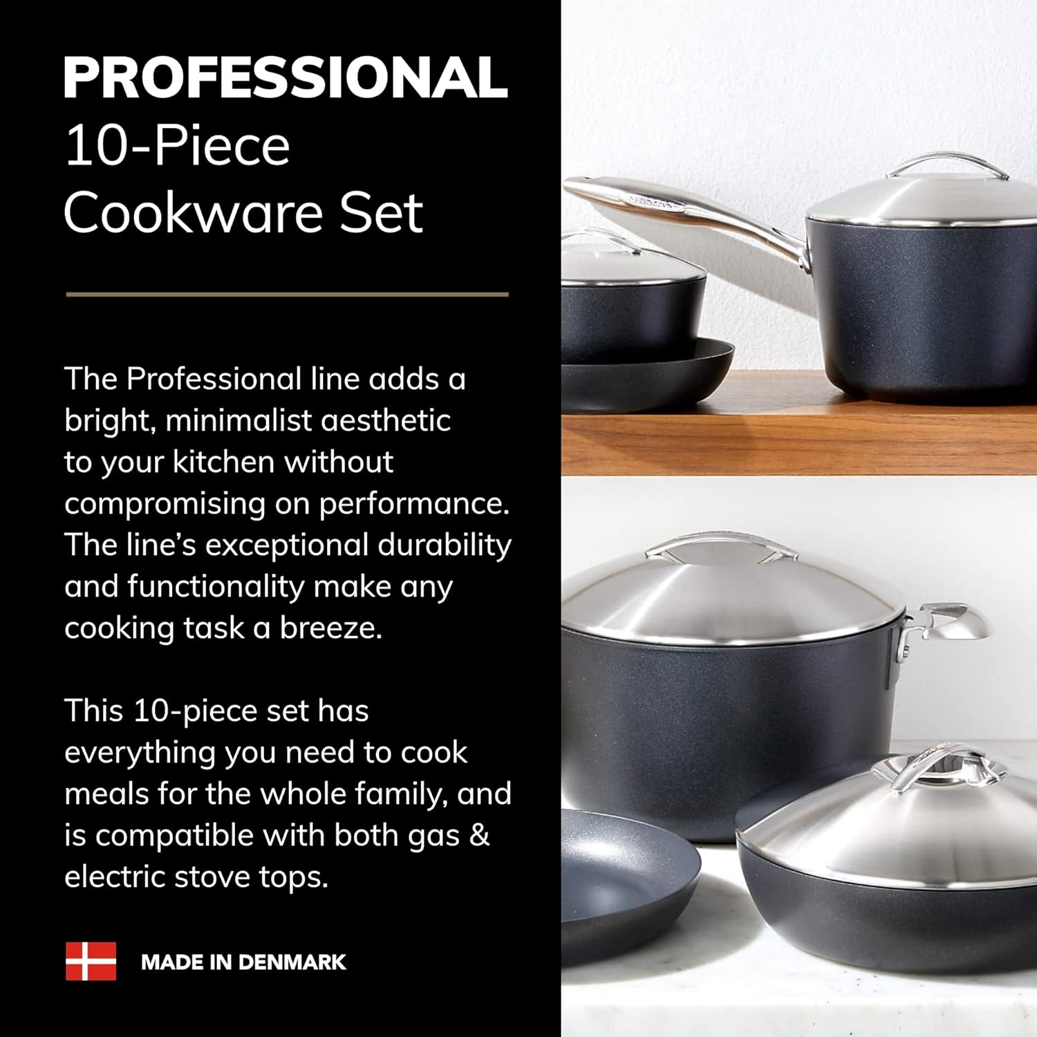 Professional 10-Piece Cookware Set