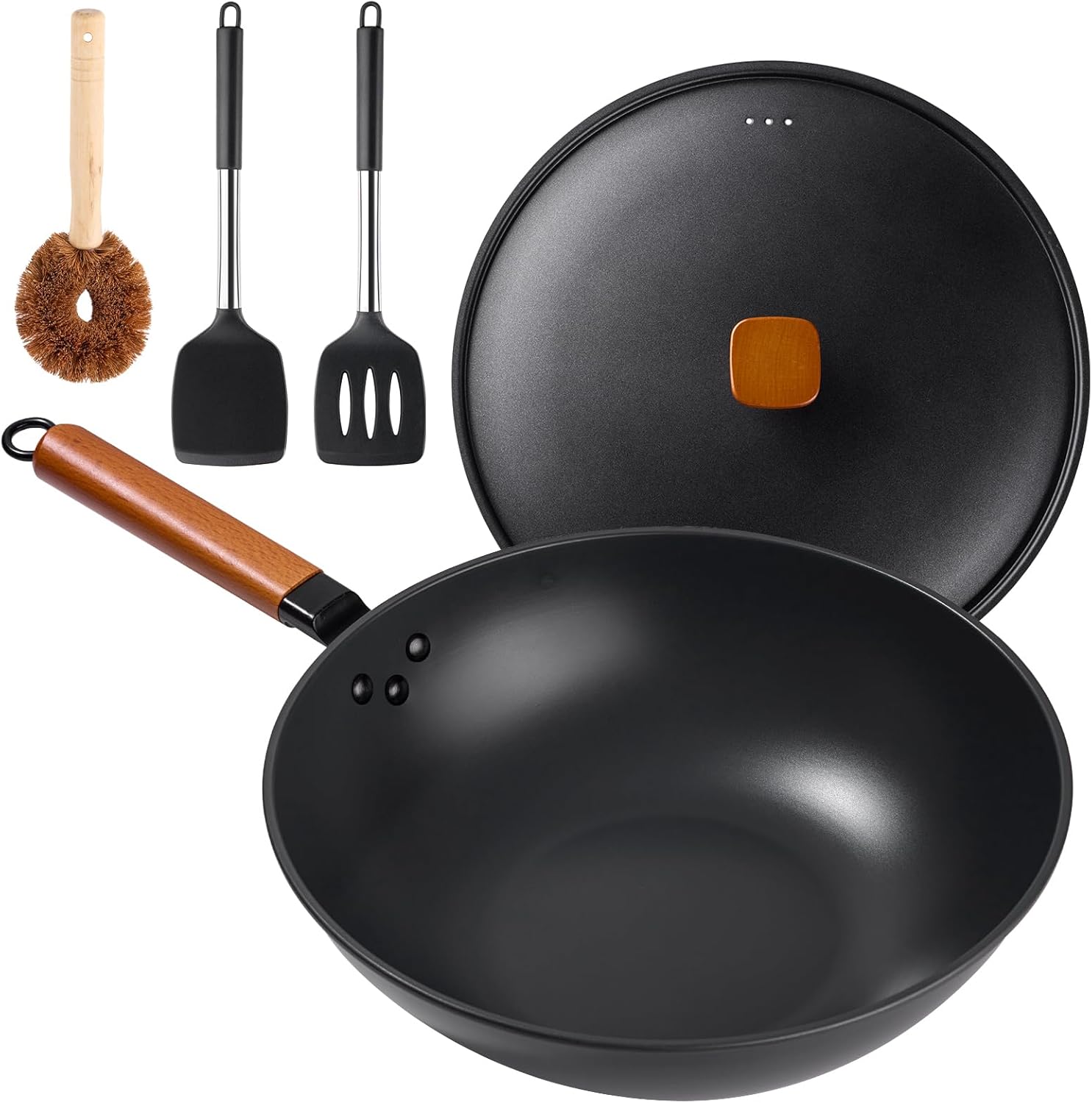 Premium 13 Wok with Lid for Efficient Cooking