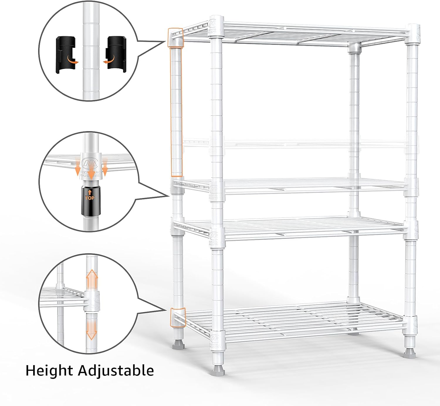 Versatile 450 lbs Steel Wire Storage for Home Kitchen