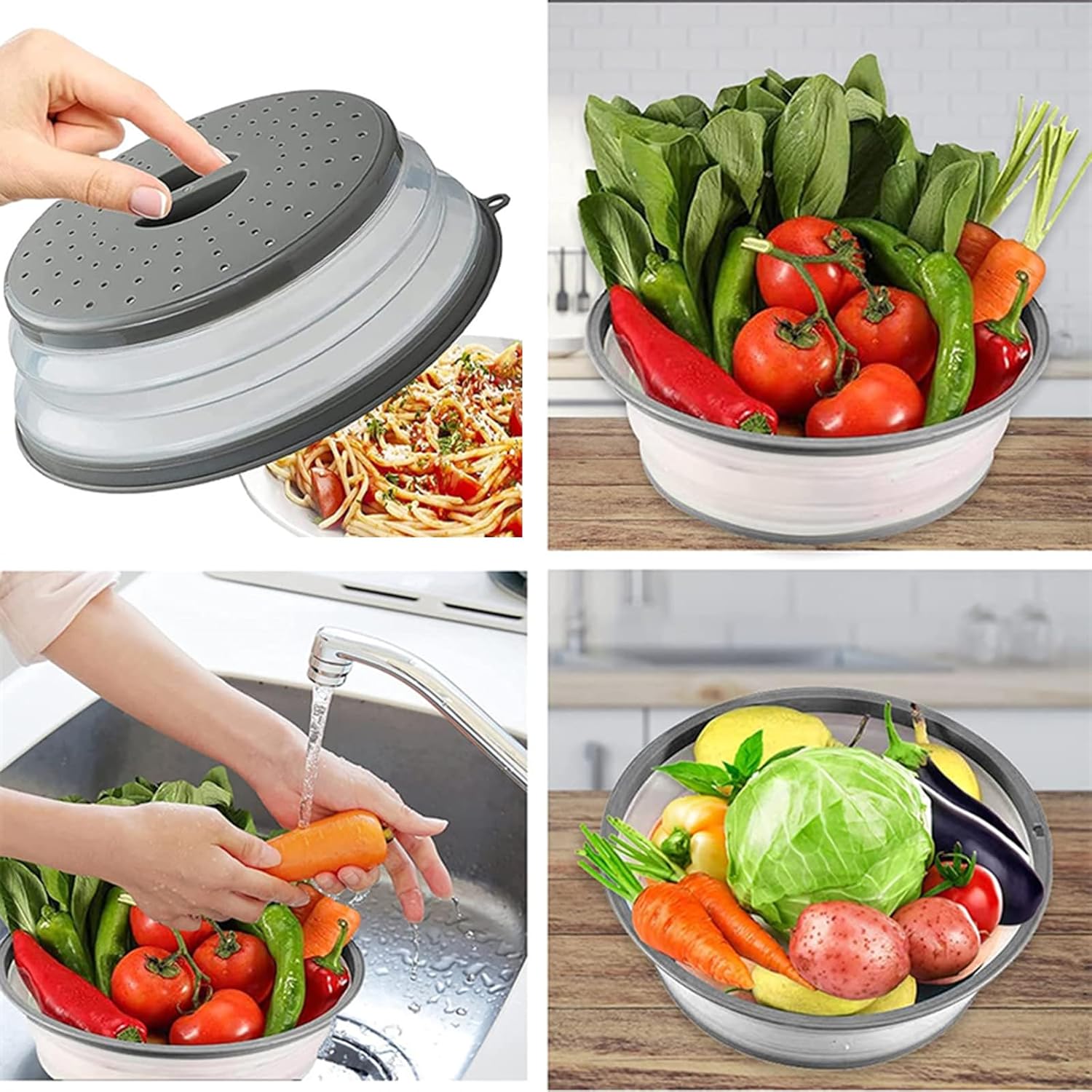 Easy Fit Ventilated Microwave Cover with Hook Durable Protection for Your Kitchen