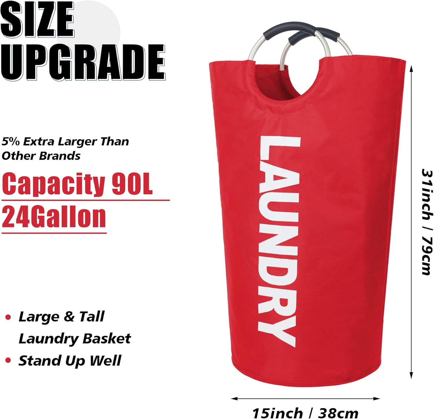 Twira 90L Large Laundry Basket
