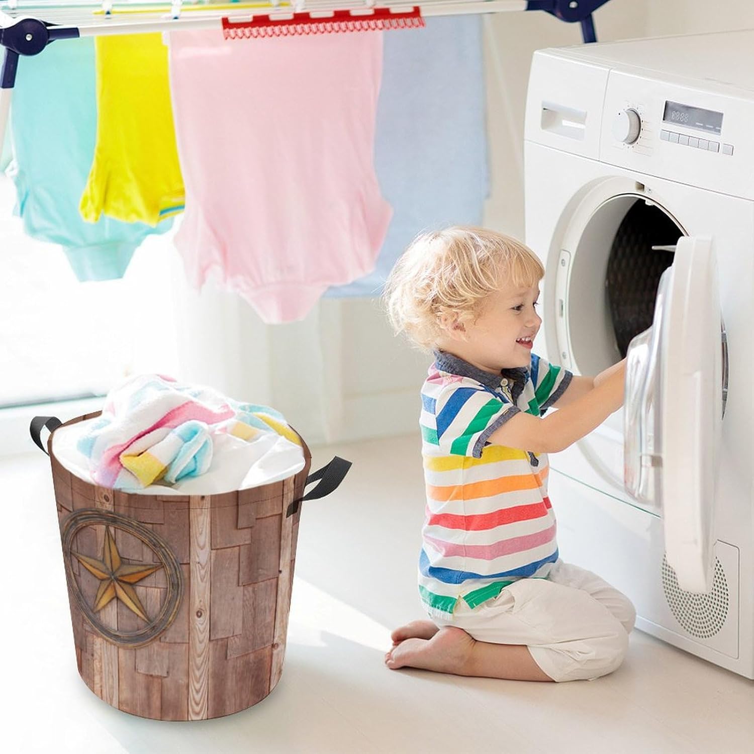 Collapsible laundry hamper - 17-inch Lightweight Organizer