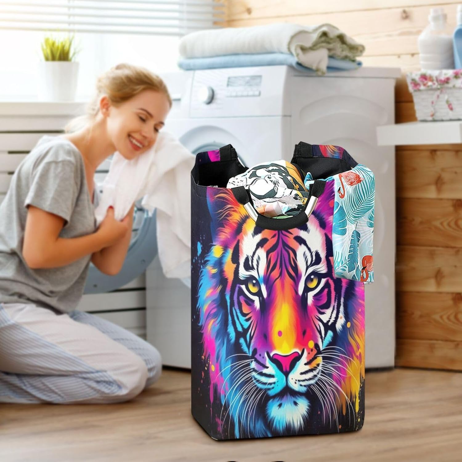 Kigai Collapsible Laundry Basket Style Function for Your Space