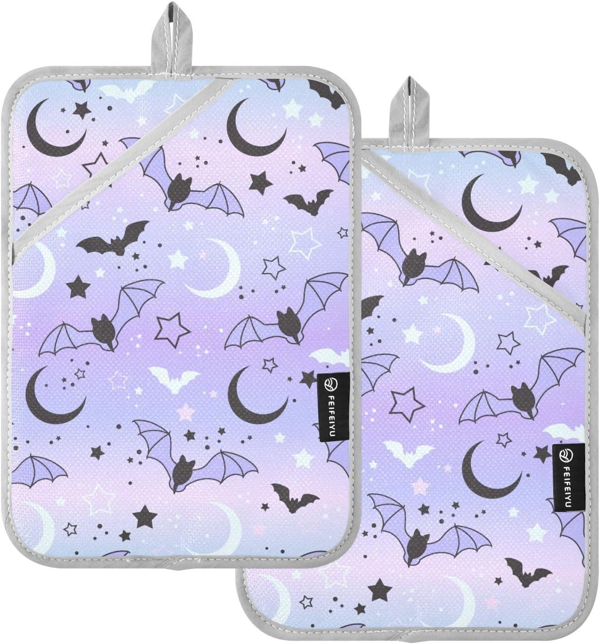 Magic Bat Flying Kitchen Potholders with Pockets