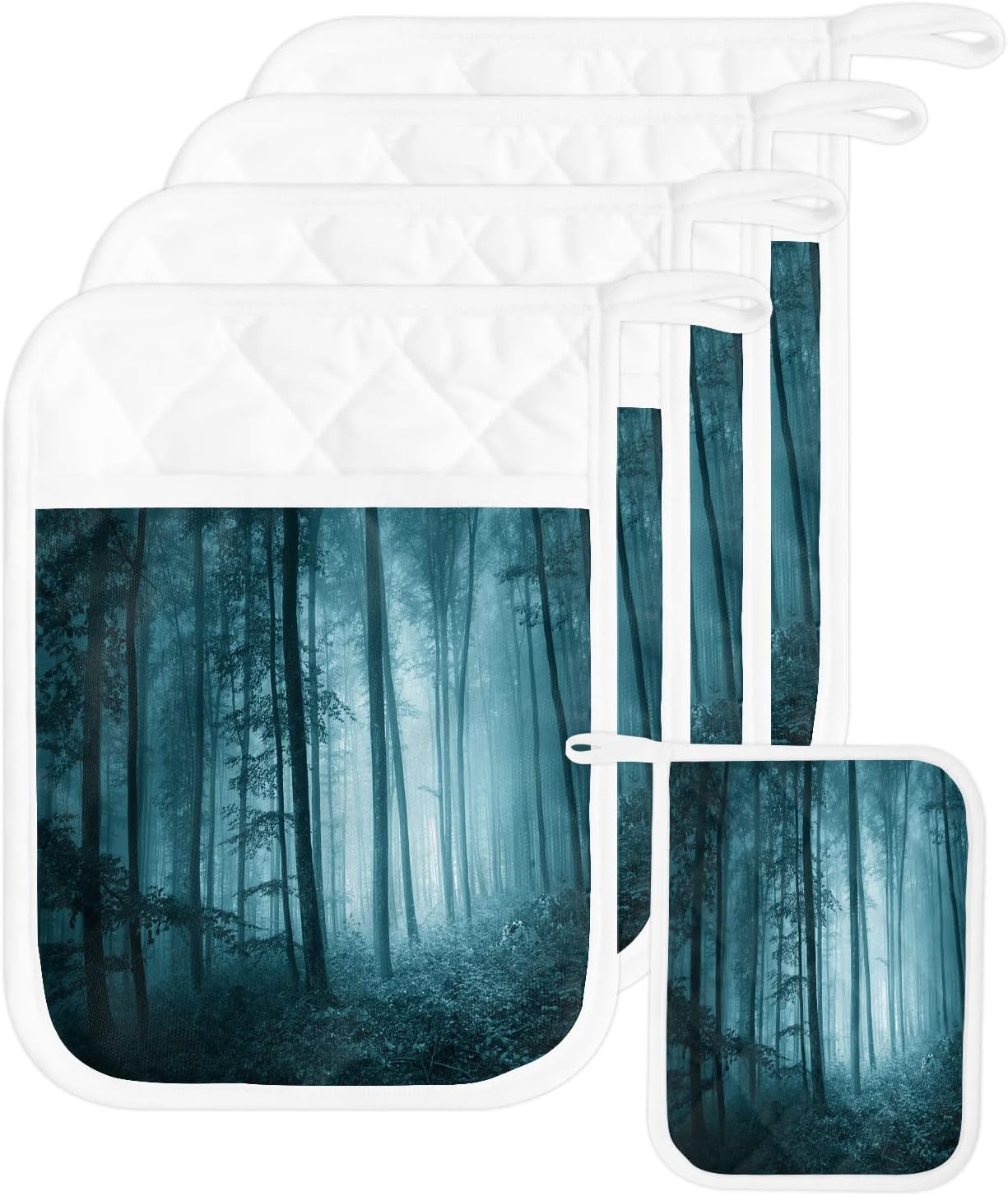 Halloween Forest 5-Piece Pot Holder Set