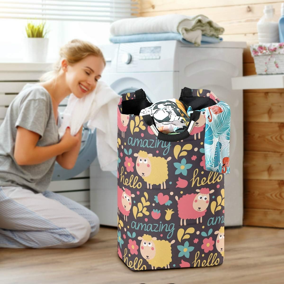 Stylish Foldable Laundry Hamper with Cute Animal Design for Easy Organization