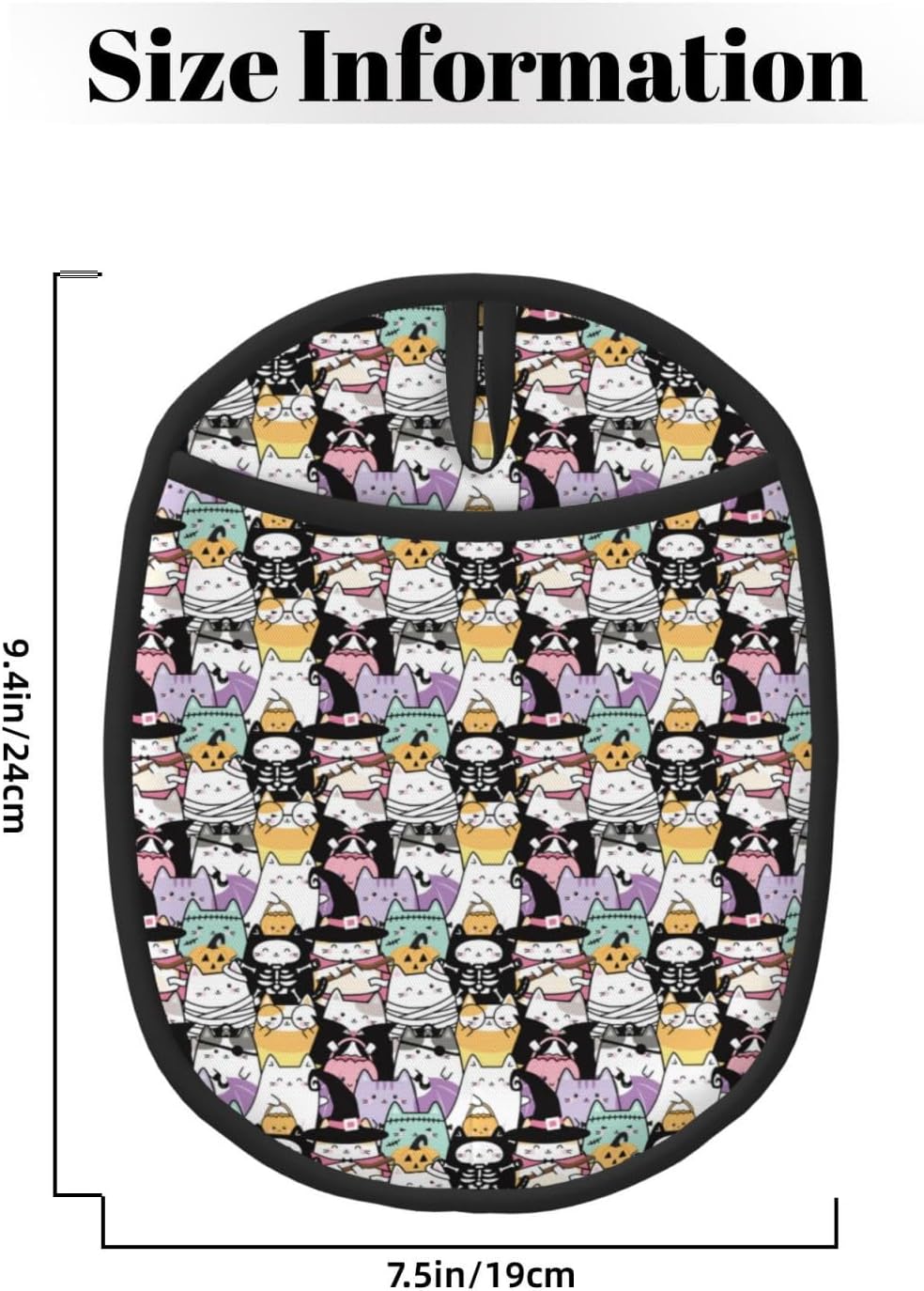 Fun Halloween Cat Pot Holder Mitts for Kitchen