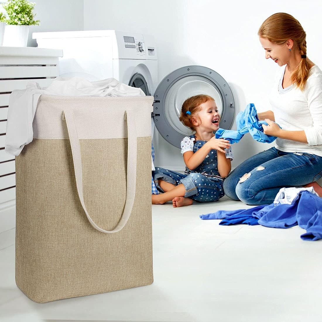 i BKGOOSpace-Saving Multi-Functional Collapsible Laundry Basket