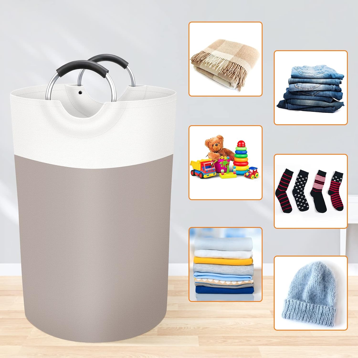 BlissTotes 75L Collapsible Laundry Basket
