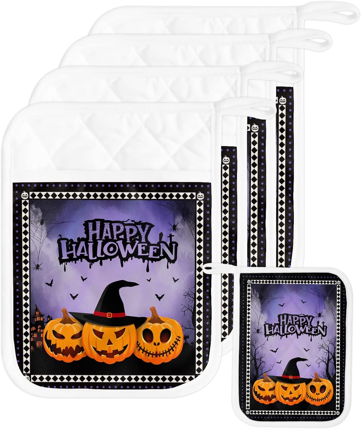Pumpkins Spooky Pot Holder Set