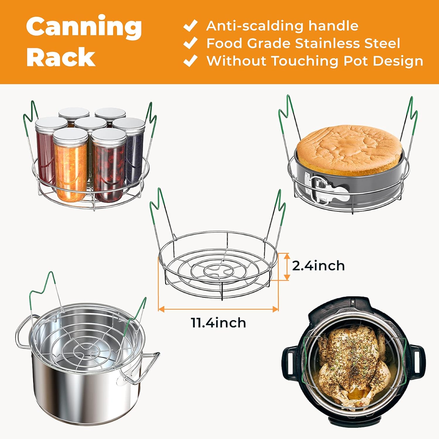 Stainless Steel Canning Kit with 7-Piece for Home Kitchen Professionals