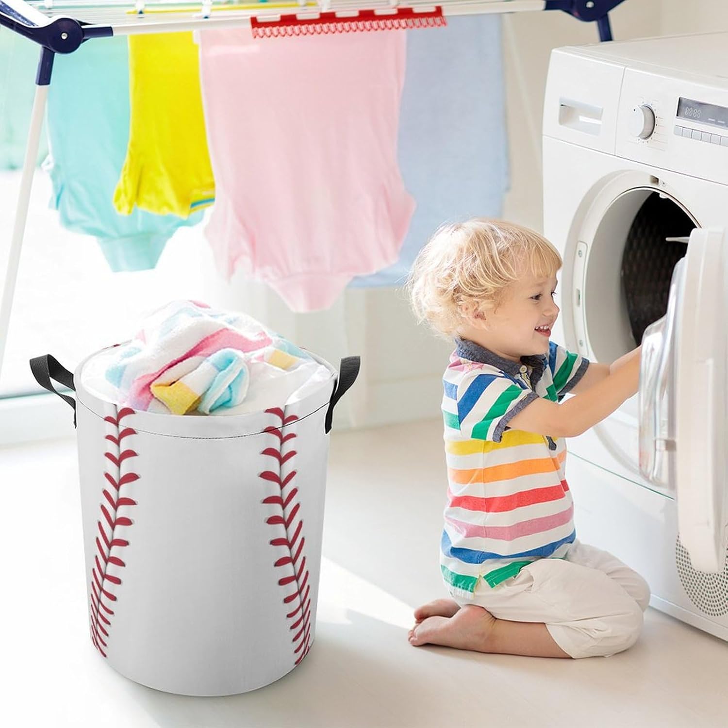Baseball Laundry Basket - Velumair Baseleaf - Must-Have for Kids