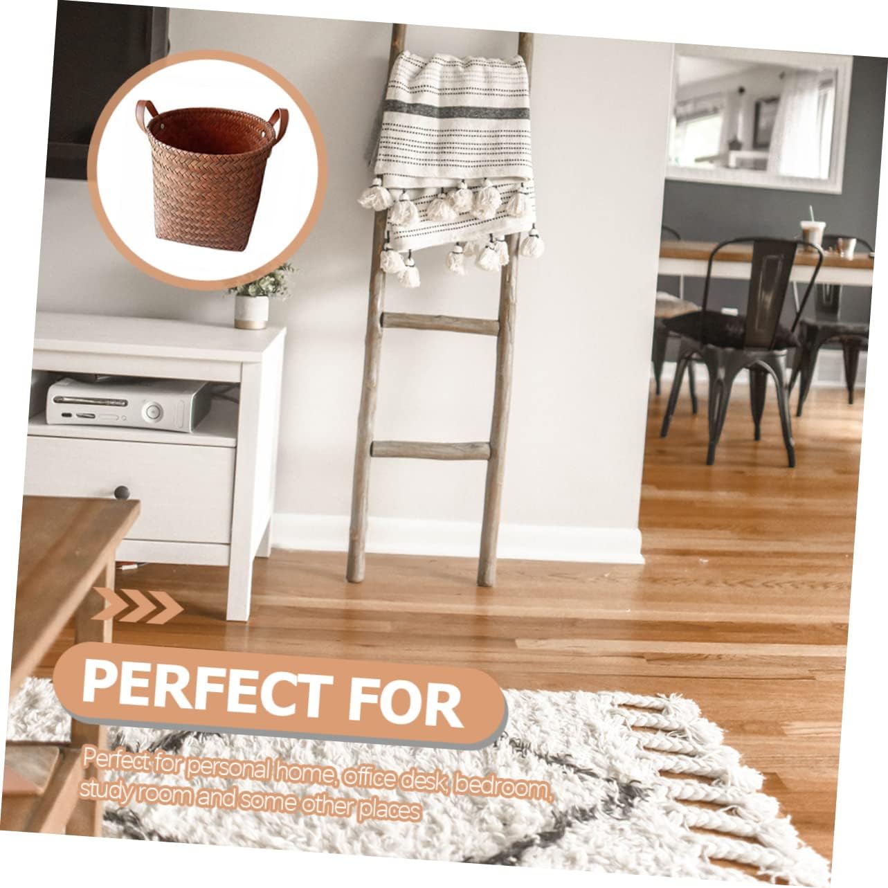 Versatile Wicker Storage Basket For Cars Toys Laundry
