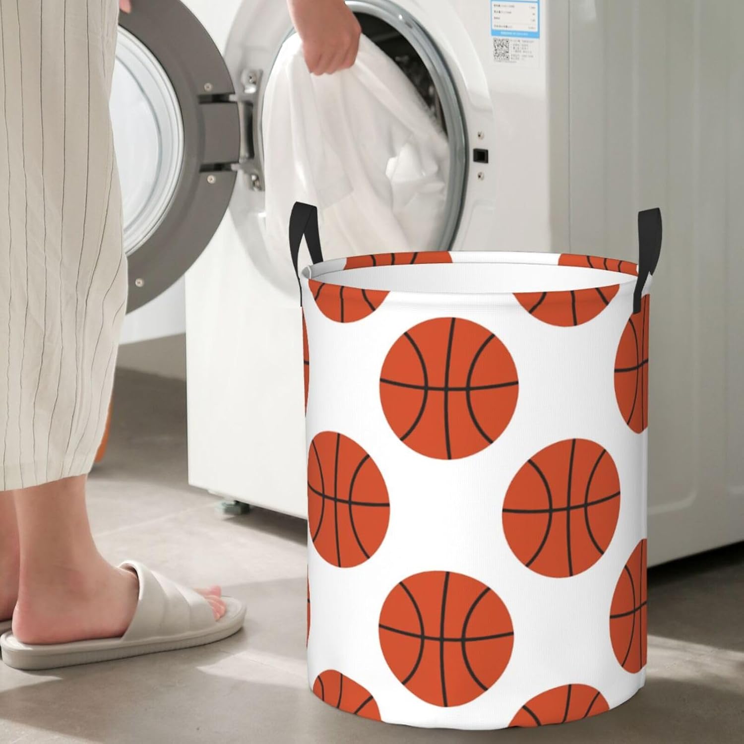 Versatile Budget-Friendly Basketball Collapse Laundry Hamper for Easy Storage Carry
