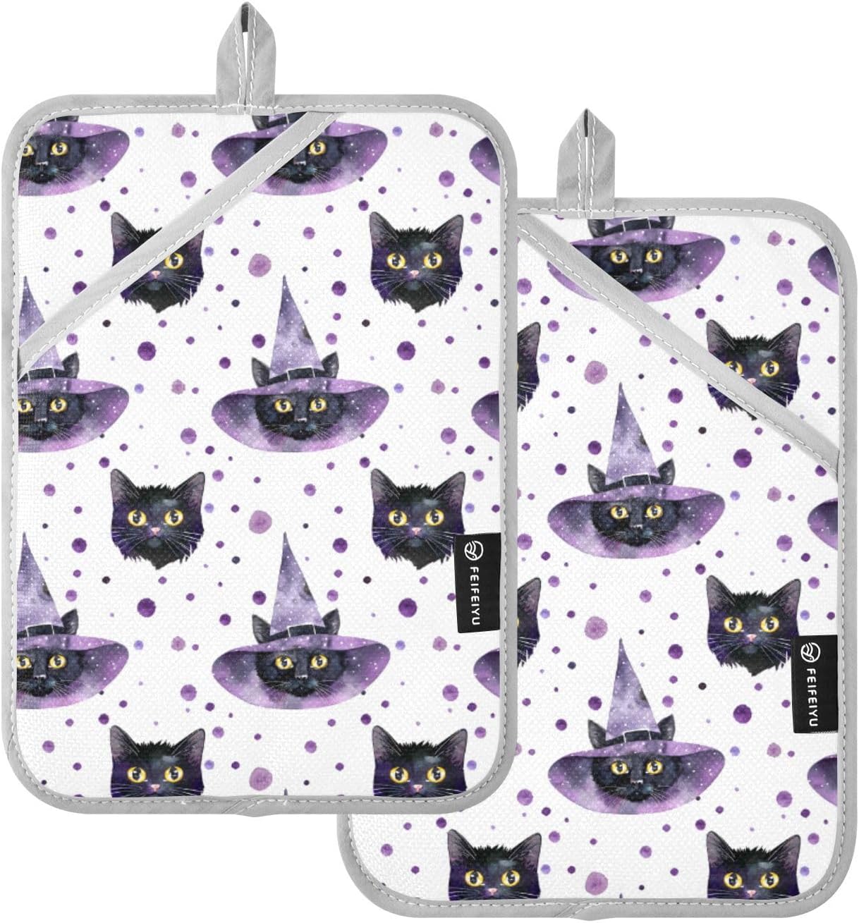 Scare-Cutsch Halloween Cat Potholder