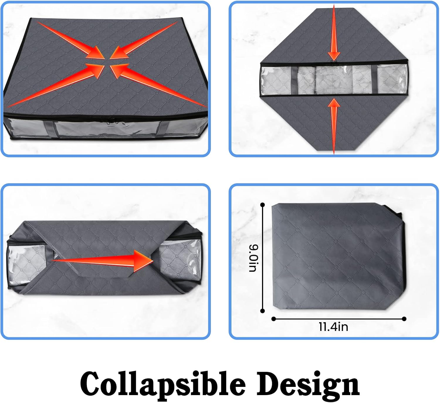 Your Bed Needs This StorageRight Under Bed Container Grey 2-Pack