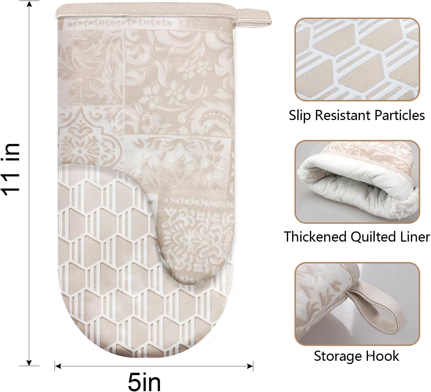 Alselo Heat-Resistant Oven Mitts Set of 2