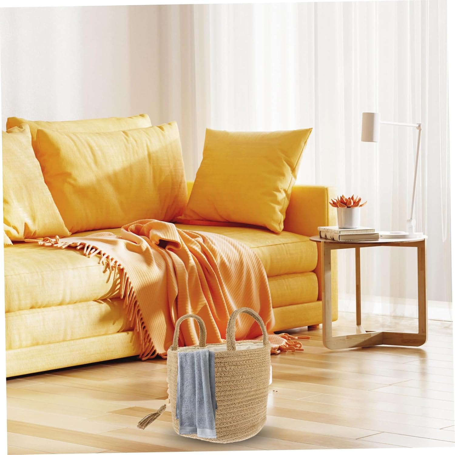 Stylish Functional Rope Laundry Basket