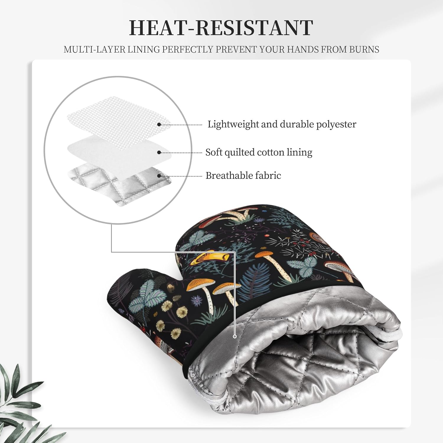 Vasietrng Heat-Resistant Oven Mitts and Pot Holders
