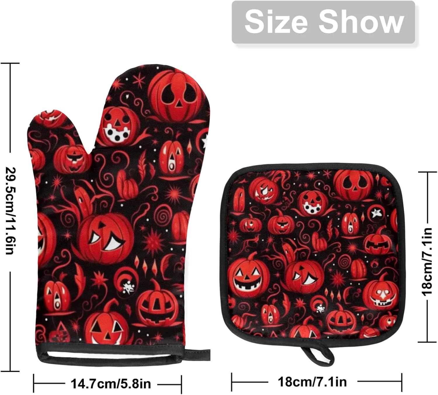 Secure Heat-Resistant Gloves for Halloween Treats