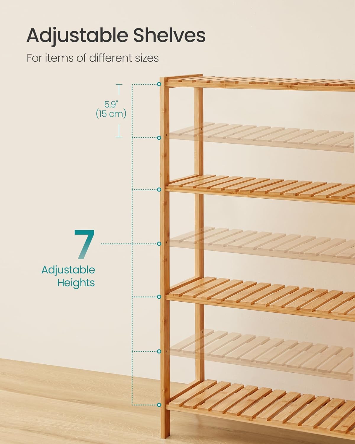 4 Tier Bamboo Storage Rack