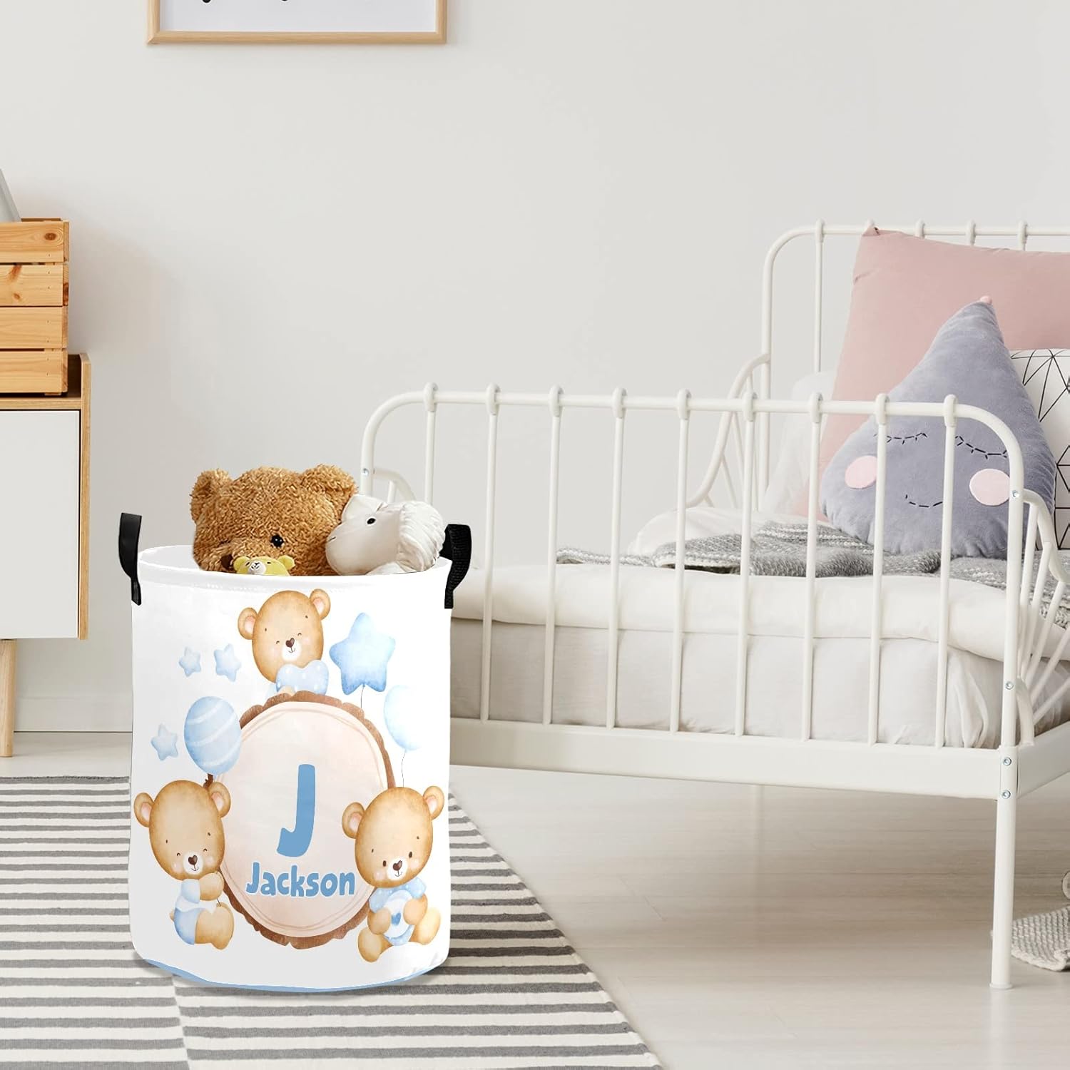 Cute Bear Blue Personalized - Extra Space Organization