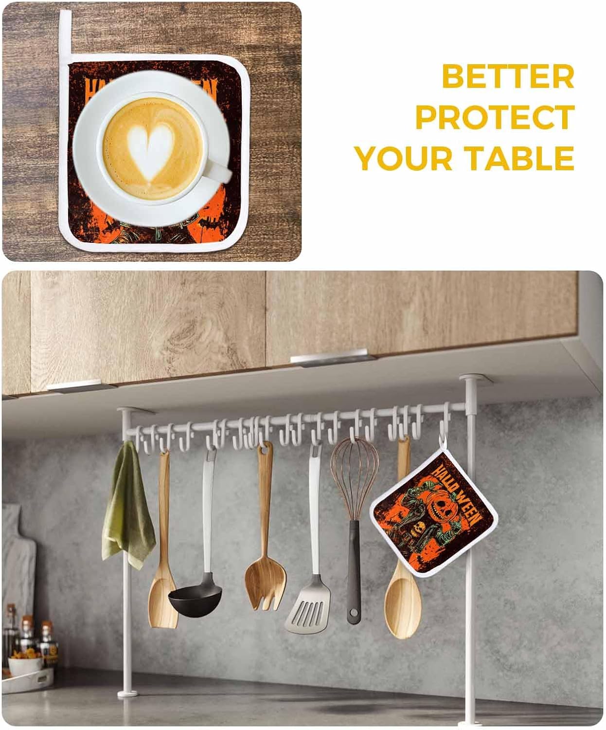 Boanket Halloween Pot Holders 5 Pack