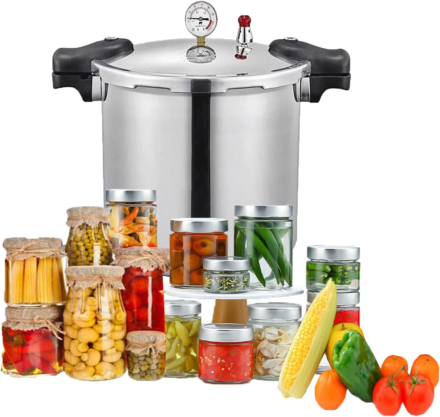 TSTQH25 Quart Pressure Canner Cooker for Cooking Preserving with Boiling Water Capability