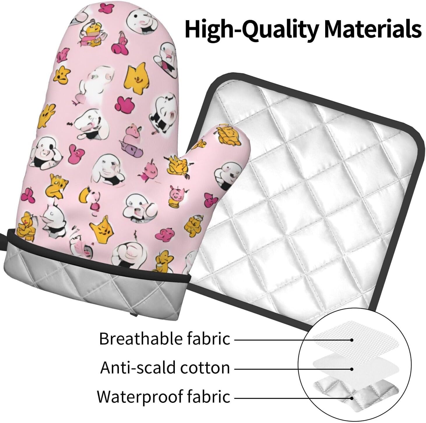 Versatile Kitchen Set with Oven Mitt Pot Holder