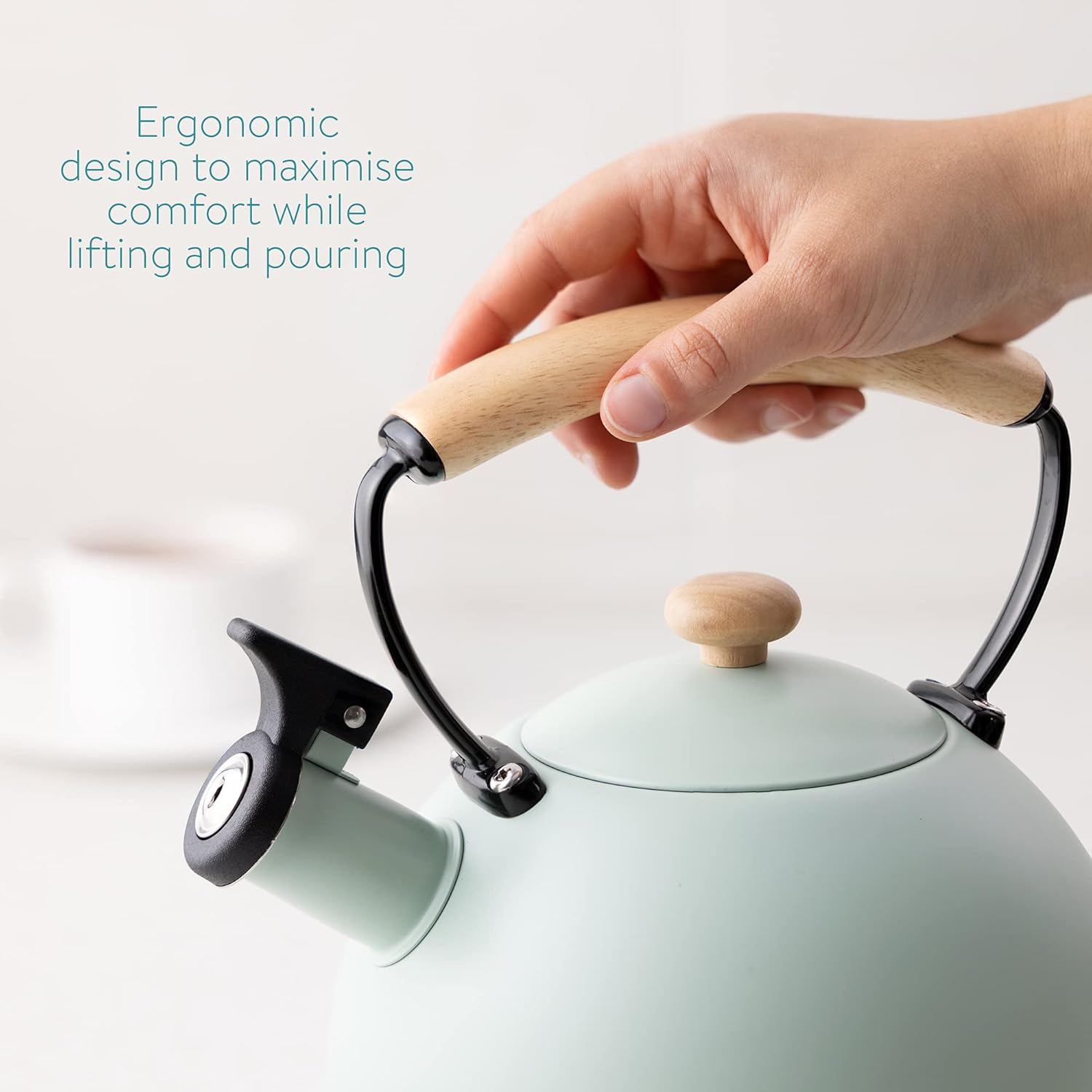 Navaris Stove Top Whistling Tea Kettle