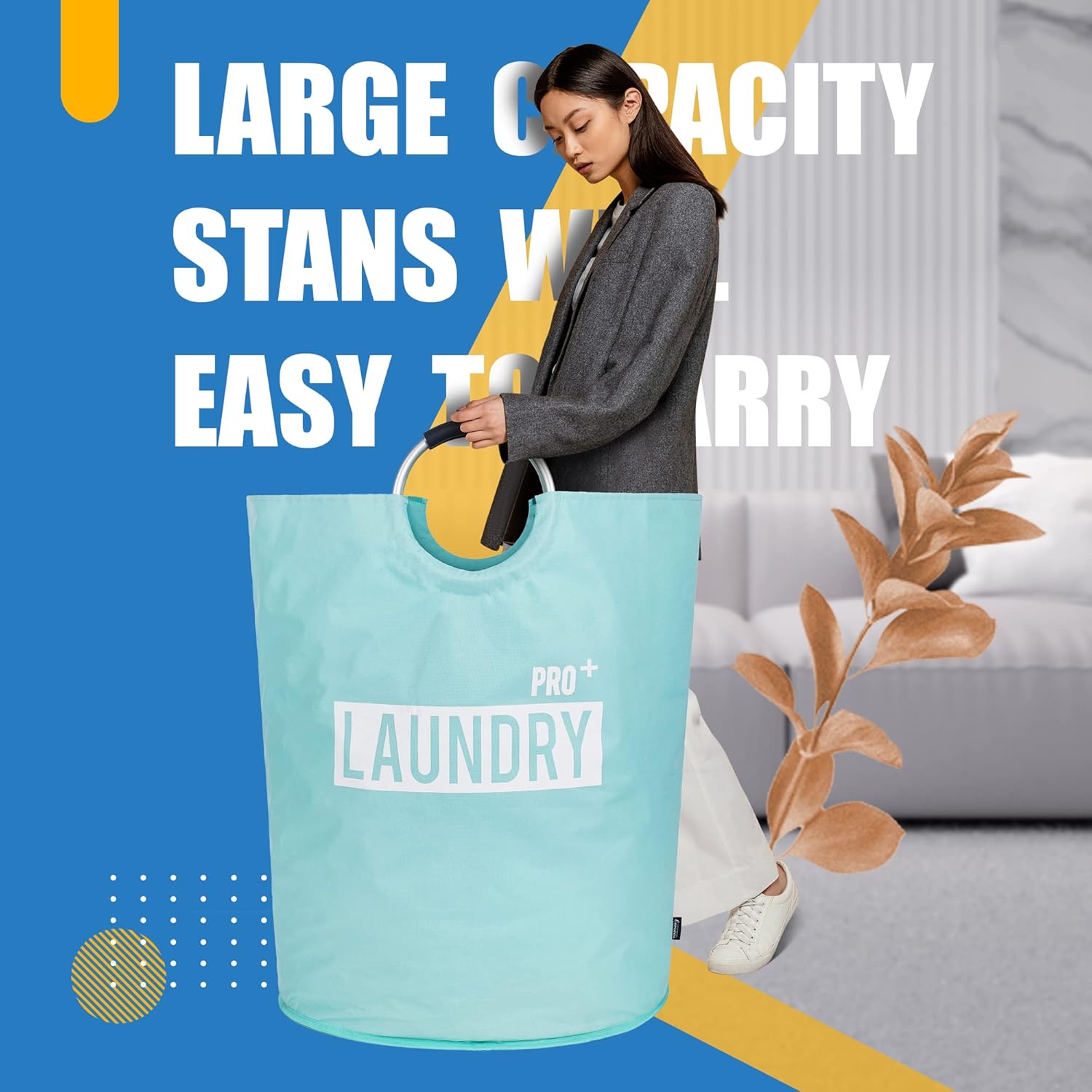 Caroeas Super Large 150L Laundry Hamper Pro Compact Durable Storage Solution
