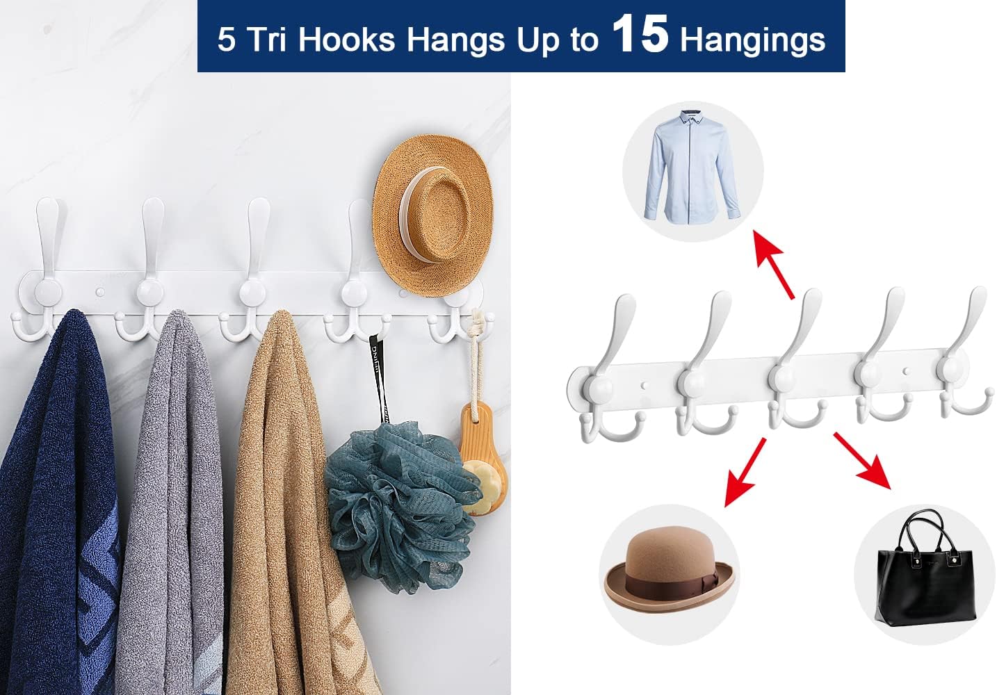 Sturdy Rustproof NearMoon Coat Rack