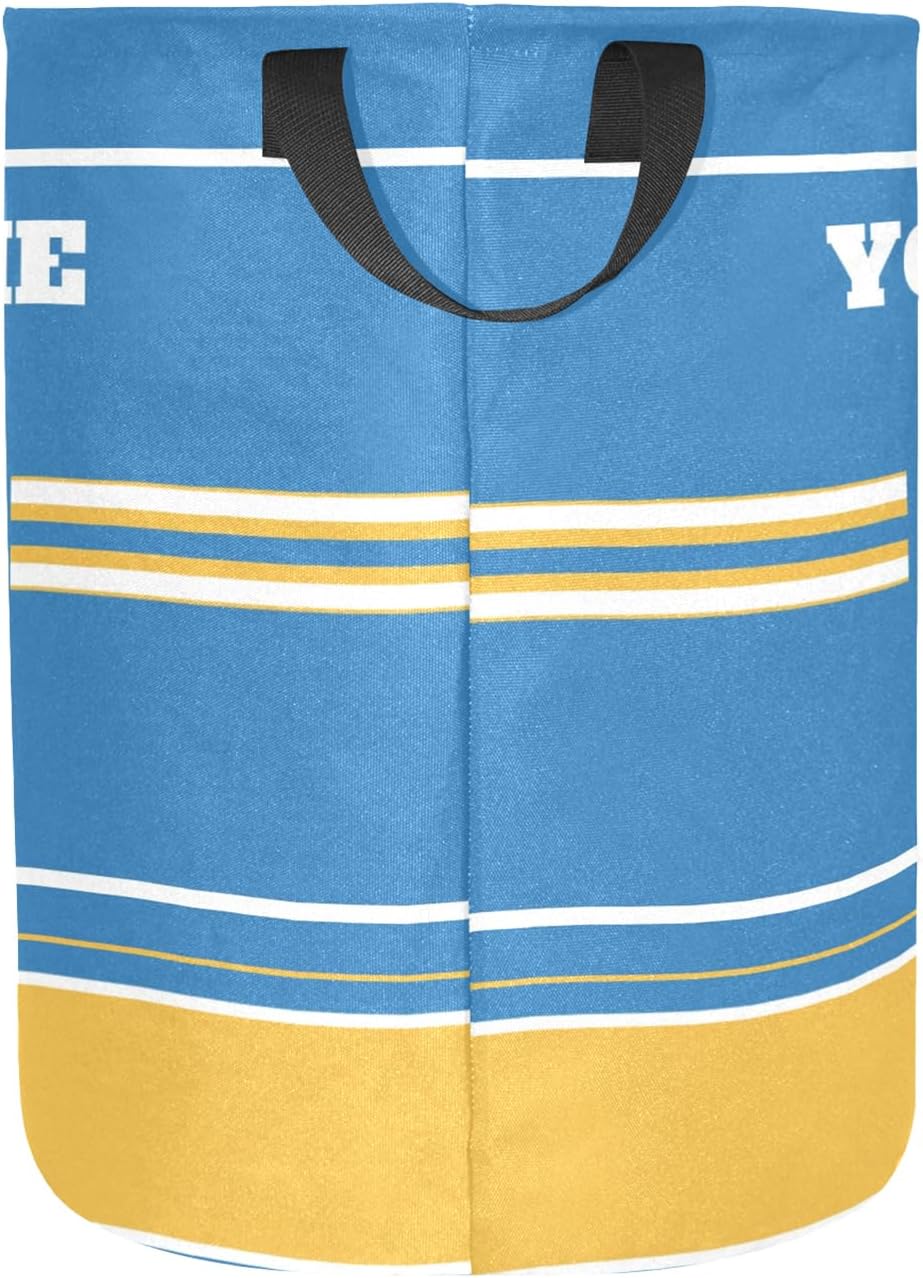 Custom Football Style Laundry Hamper for Kids Lightweight Durable Storage Solution