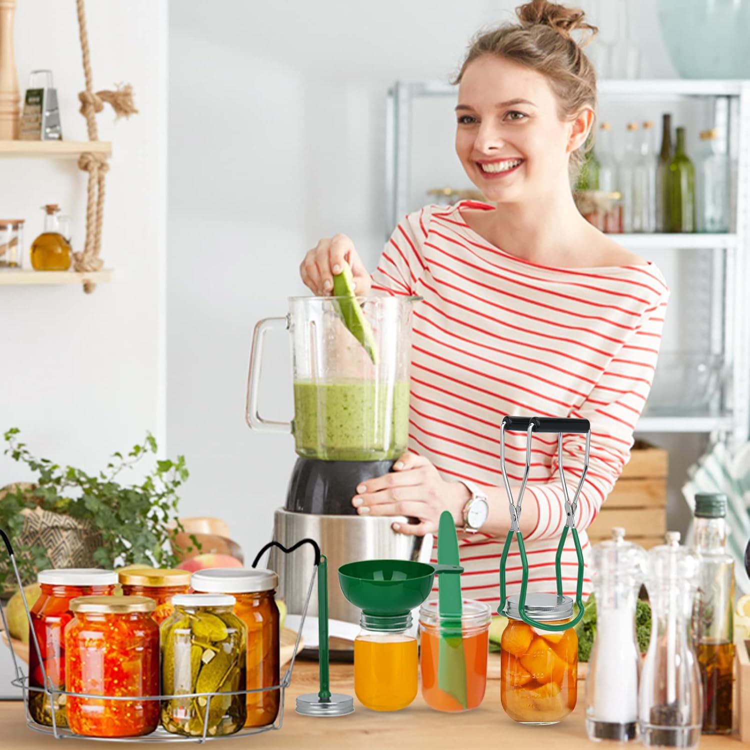 Stainless Steel Canning Kit with Features for Home Use