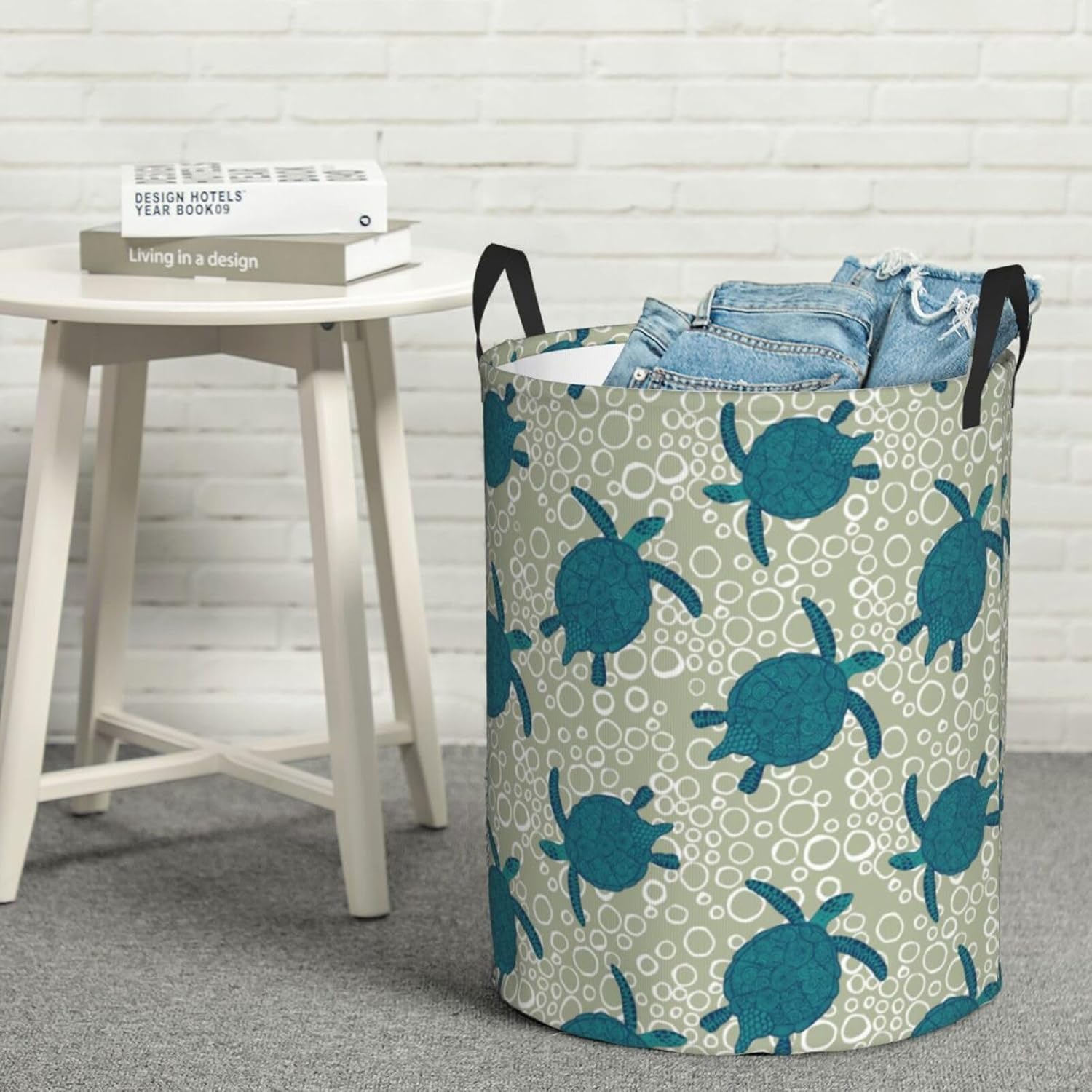 AFHYZY Turtle Laundry Hamper Collapsible with Handles