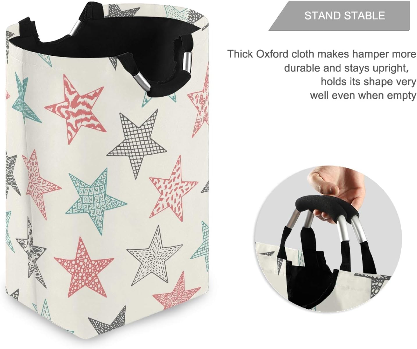 Susiyo Vintage Stars Foldable Laundry Basket